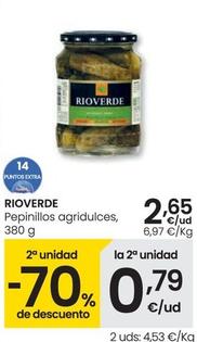 Oferta de Rioverde - Pepinillos Agridulces por 2,65€ en Eroski