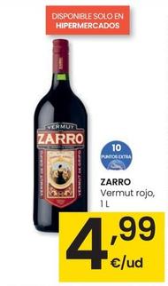 Oferta de Zarro - Vermut Rojo por 4,99€ en Eroski