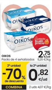 Oferta de Oikos - Packs De 4 Señalizados por 2,75€ en Eroski