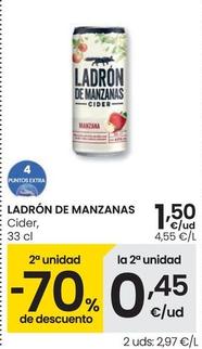 Oferta de Ladrón De Manzanas - Cider por 1,5€ en Eroski