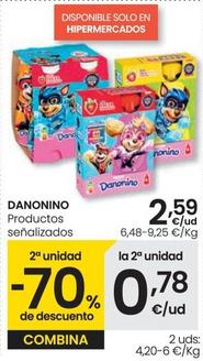 Oferta de Danonino - Productos por 2,59€ en Eroski