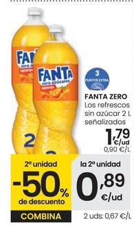 Oferta de Fanta - Zero Los Refrescos Sin Azucar por 1,79€ en Eroski