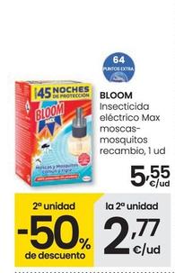 Oferta de Bloom - Inseticida Electrico Max Moscas-mosquitos Recambio por 5,55€ en Eroski