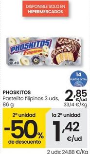 Oferta de Phoskitos - Pastelito Filipinos por 2,85€ en Eroski