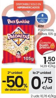 Oferta de Risi - Palomitas Bolsa por 1,5€ en Eroski