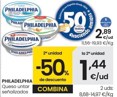 Oferta de Philadelphia - Queso Untar por 2,89€ en Eroski