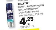 Oferta de Gillette - Gel Afeitar Series Efecto Hielo por 4,25€ en Eroski