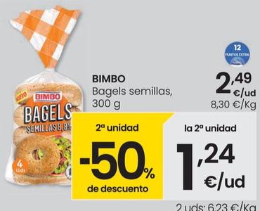 Oferta de Bimbo - Bagels Semillas por 2,49€ en Eroski