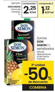 Oferta de Don Simón - Zumo De Naranja por 2,25€ en Eroski