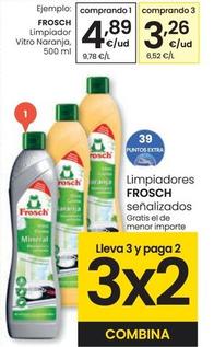 Oferta de Frosch - Limpiador Vitro Naranja por 4,89€ en Eroski