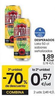 Oferta de Desperados - Lata 50 Cl Sabores Senalizados por 1,89€ en Eroski