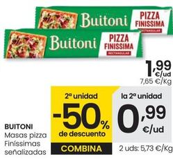 Oferta de Buitoni - Masas Pizza Finissimas Senalizadas por 1,99€ en Eroski