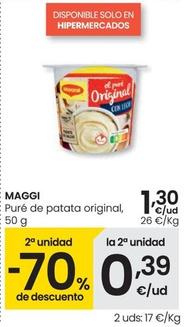 Oferta de Maggi - Puré De Patata Original por 1,3€ en Eroski