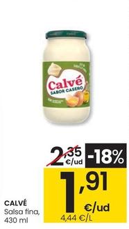 Oferta de Calvé - Salsa Fina por 1,91€ en Eroski