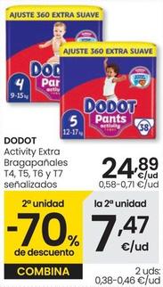 Oferta de Dodot - Activity Extra Bragapanales por 24,89€ en Eroski