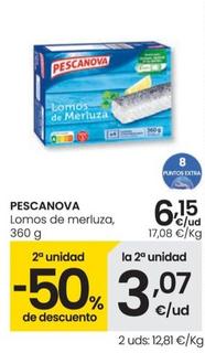 Oferta de Pescanova - Lomos De Merluza por 6,15€ en Eroski