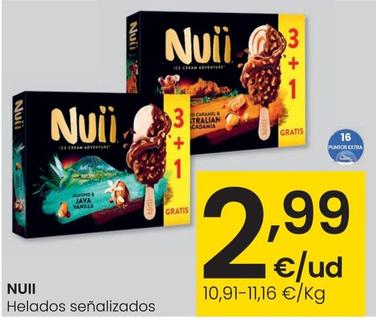 Oferta de Nuii - Helados por 2,99€ en Eroski