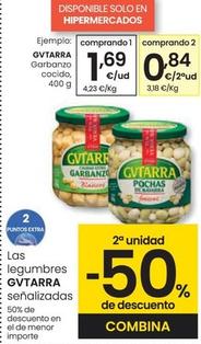 Oferta de Gvtarra - Garbanzo Cocido por 1,69€ en Eroski