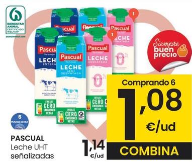 Oferta de Pascual - Leche UHT por 1,14€ en Eroski