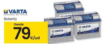 Oferta de Varta - Bateria por 79€ en Eroski