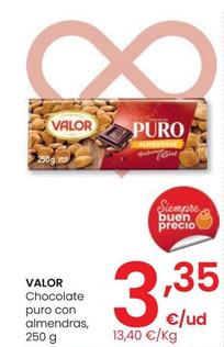Oferta de Valor - Chocolate Puro Con Almendras por 3,35€ en Eroski