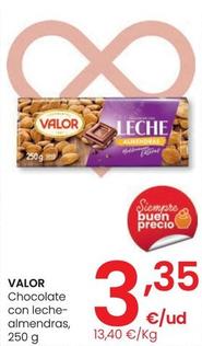 Oferta de Valor - Chocolate Con Leche Almendras por 3,35€ en Eroski