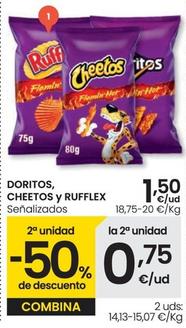 Oferta de Doritos/Cheetos/Rufflex - Señalizados por 1,5€ en Eroski
