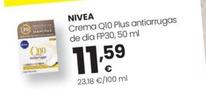 Oferta de Nivea - Crema Q10 Plus Antiarrugas De Día FP30 por 11,59€ en Eroski