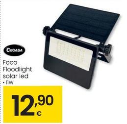 Oferta de Cecasa - Floodlight Solar Led por 12,9€ en Eroski