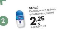 Oferta de Sanex - Desodorante Roll-on Extracontrol por 2,25€ en Eroski