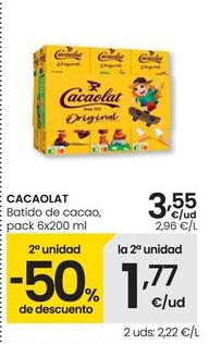 Oferta de Cacaolat - Batido De Cacao por 3,55€ en Eroski