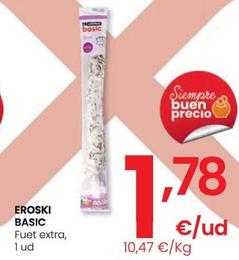 Oferta de Eroski Basic - Fuet Extra por 1,78€ en Eroski