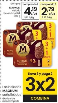 Oferta de Magnum - Helado Almendras 3+1 por 4,19€ en Eroski
