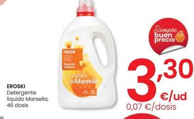 Oferta de Eroski - Detergente Liquido Marsella por 3,3€ en Eroski