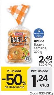Oferta de Bimbo - Bagels Semillas por 2,49€ en Eroski