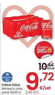 Oferta de Coca-cola - Refresco Cola por 9,72€ en Eroski