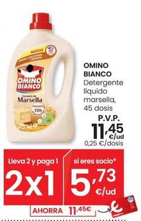 Oferta de Omino Bianco - Detergente Liquido Marsella por 11,45€ en Eroski