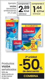 Oferta de Vileda - Salvaunas Antibacterias por 2,89€ en Eroski