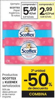 Oferta de Scottex - Papel Higienico por 5,99€ en Eroski