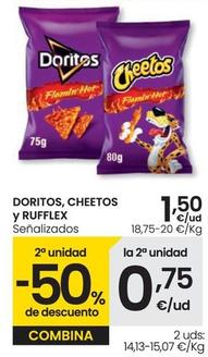 Oferta de Doritos - Cheetos Y Rufflex por 1,5€ en Eroski