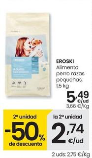 Oferta de Eroski - Alimento Perro Razas Pequenas por 5,49€ en Eroski