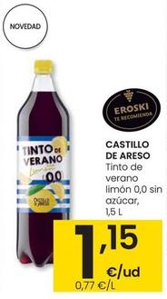 Oferta de Castello De Areso - Tinto De Verano Limon 0,0 Sin Azucar por 1,15€ en Eroski