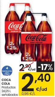 Oferta de Coca-cola por 2,4€ en Eroski