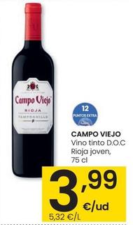 Oferta de Campo Viejo - Vino Tinto D.o.c Rioja Crianza por 3,99€ en Eroski