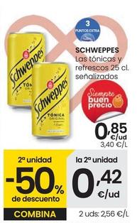 Oferta de Schweppes - Las Tonicas Y Refrescos por 0,85€ en Eroski