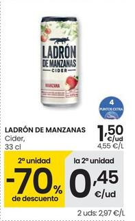 Oferta de Cider - Ladron De Manzanas por 1,5€ en Eroski