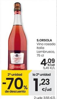 Oferta de S.orosola - Vino Rosado Italia Lambrusco por 4,09€ en Eroski