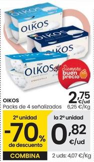 Oferta de Oikos - Pack De 4 Senalizadas por 2,75€ en Eroski