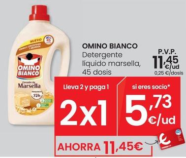 Oferta de Omino Bianco - Detergente Líquido Marsella por 11,45€ en Eroski