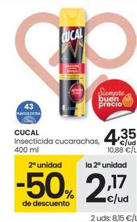 Oferta de Cucal - Insecticida Cucarachas por 4,35€ en Eroski
